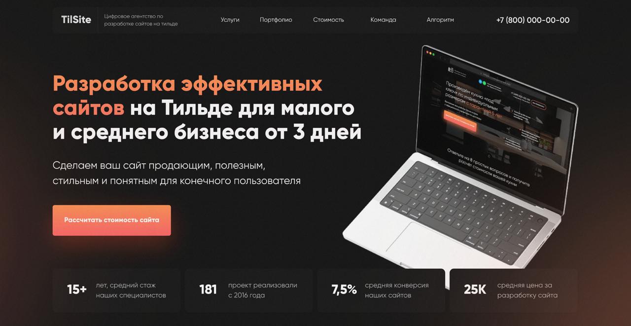 Разработка сайтов (веб-студия) — шаблон